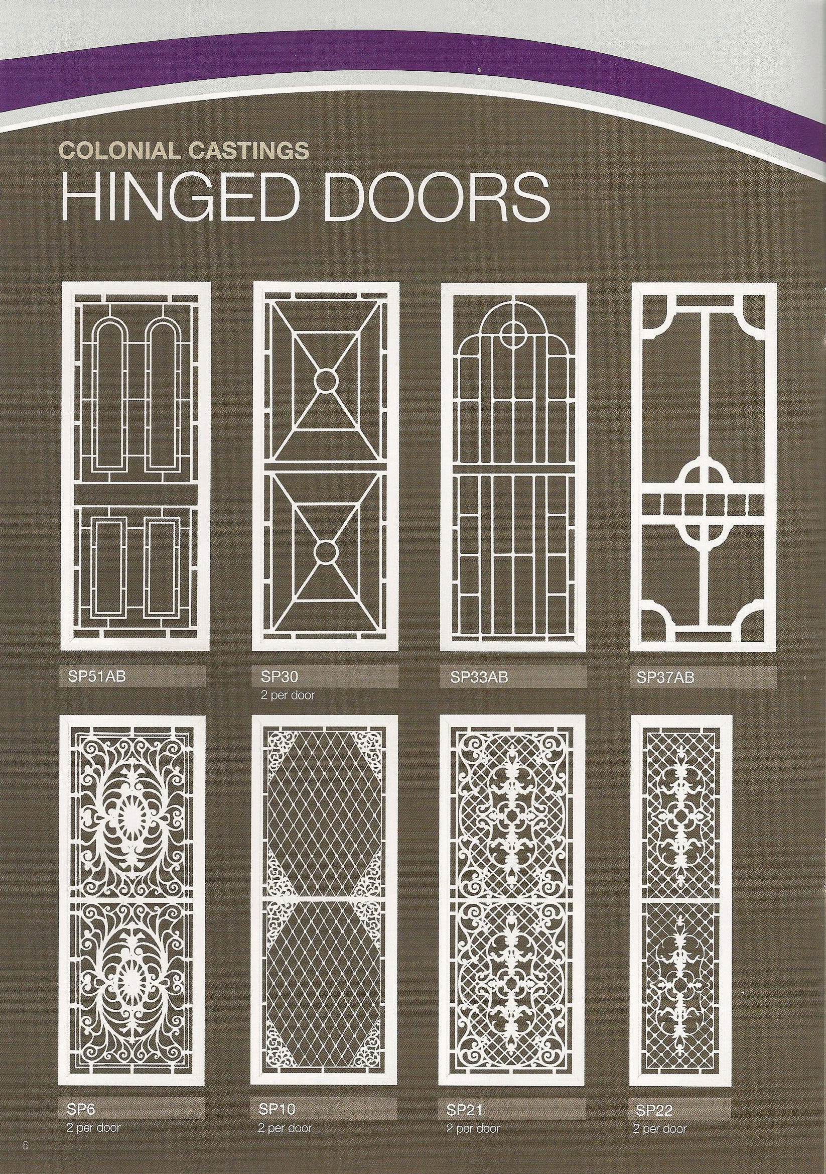 Colonial Design Door | A1 Security Doors